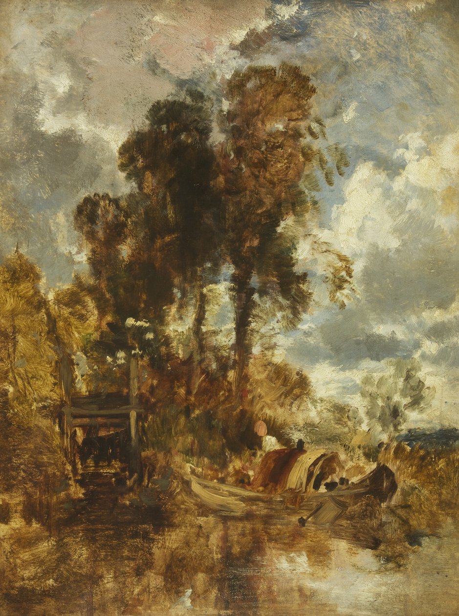 Cestas de Anguilas en el Támesis de William James Muller