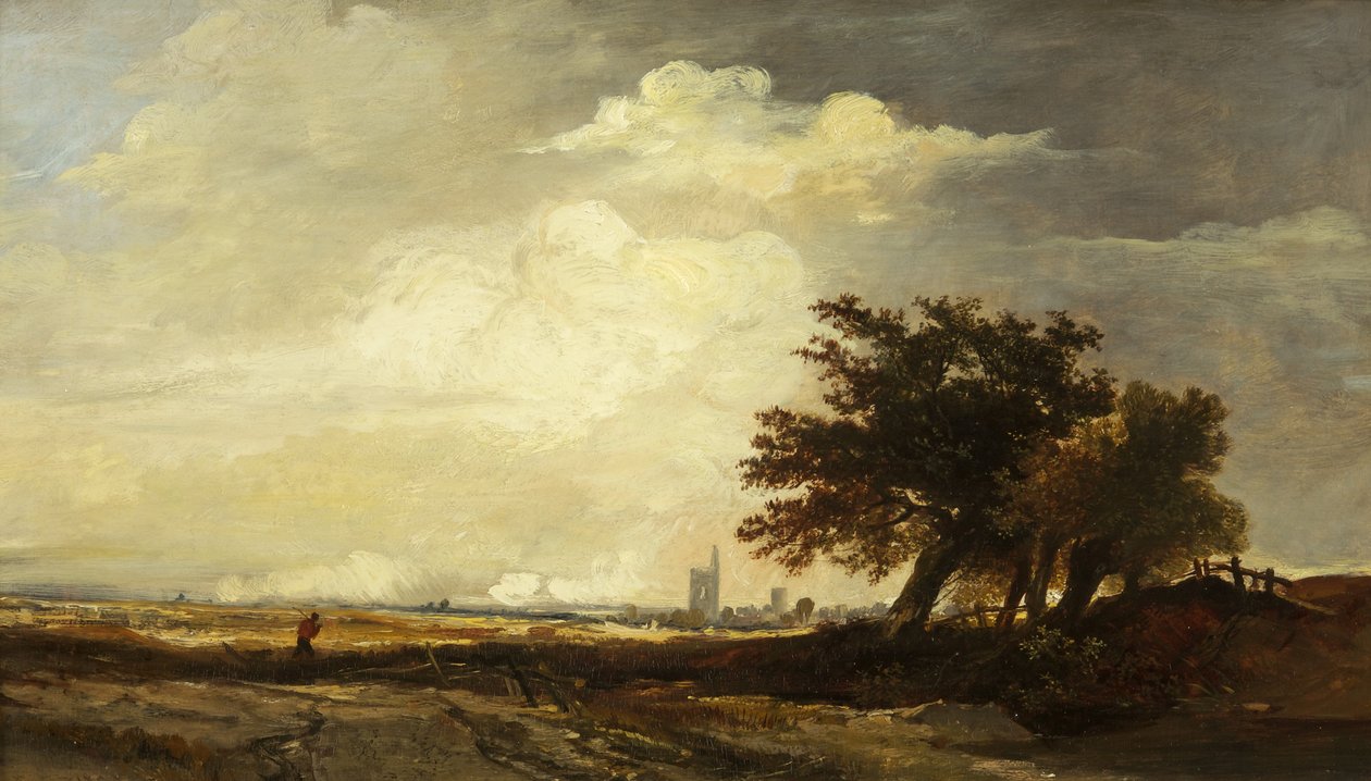 Paisaje con Iglesia, c.1839 de William James Muller