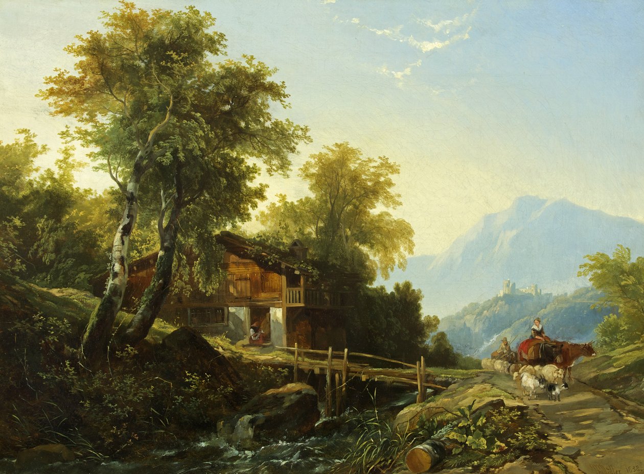 Chalet suizo de William James Muller