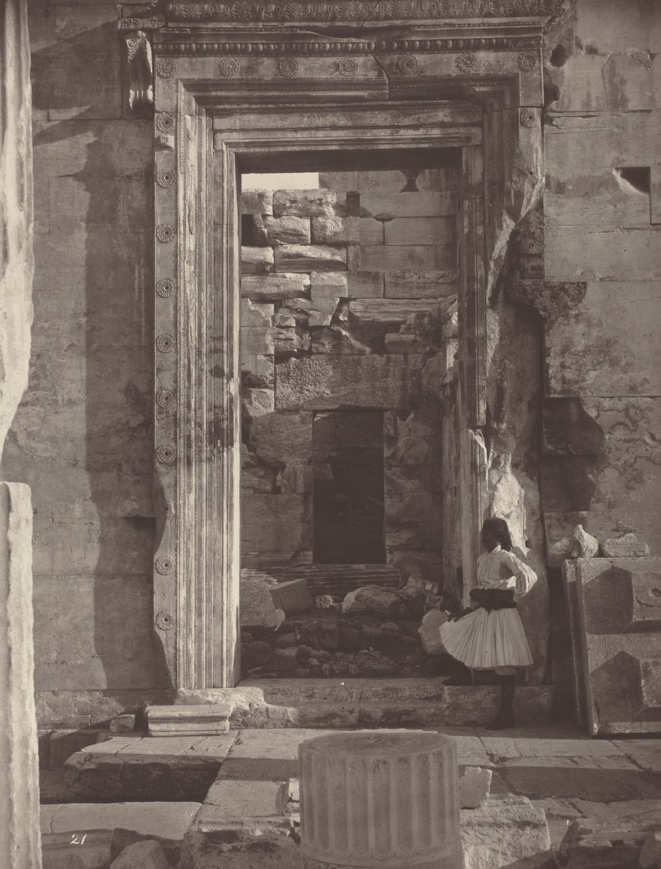 La Acrópolis de Atenas, placa 21,1869/1870 (foto) de William James Stillman