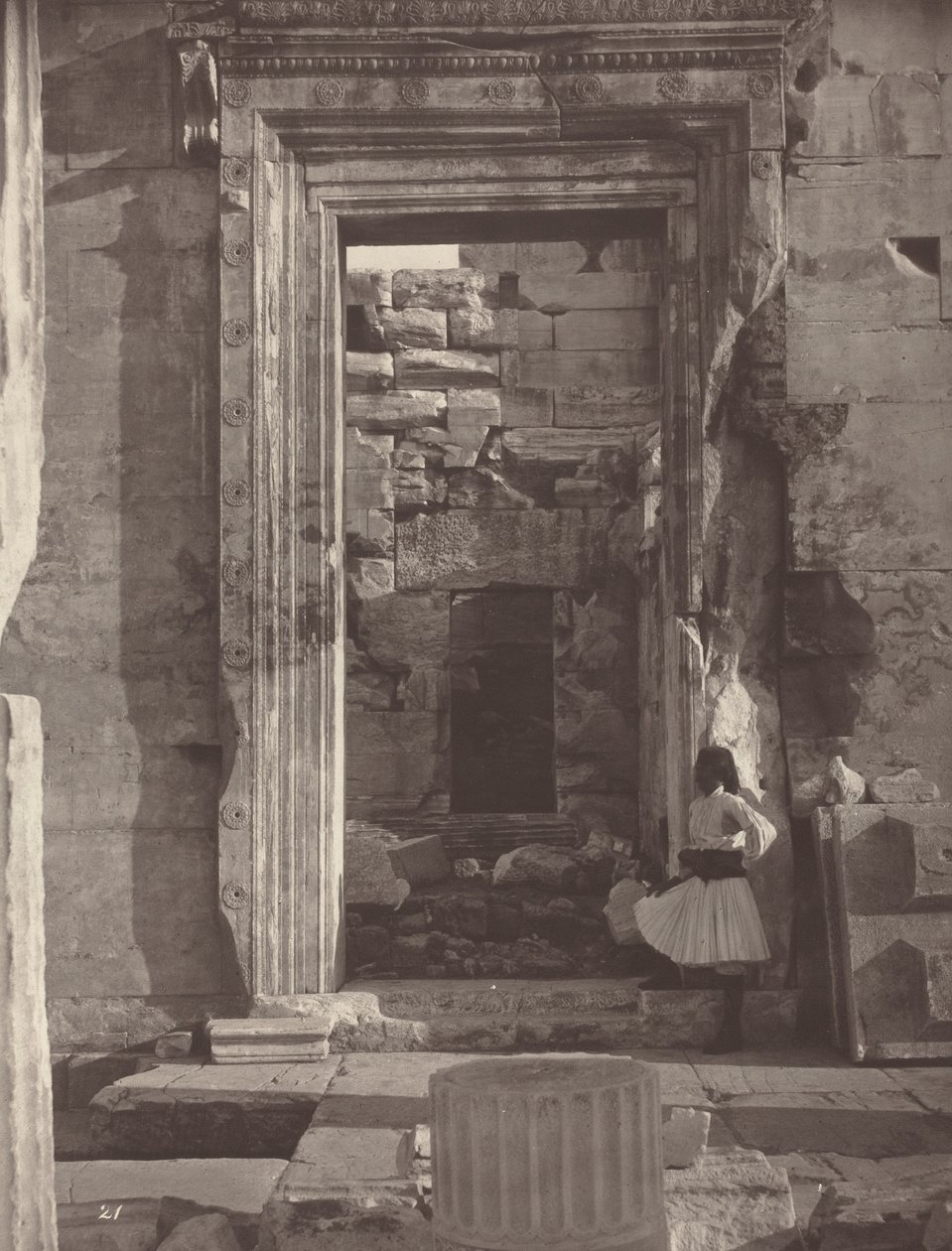 La Acrópolis de Atenas, lámina 21 de William James Stillman
