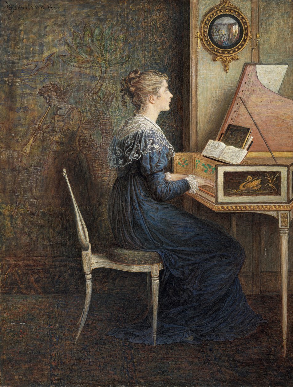 Una vieja canción, 1874 de William John Hennessy