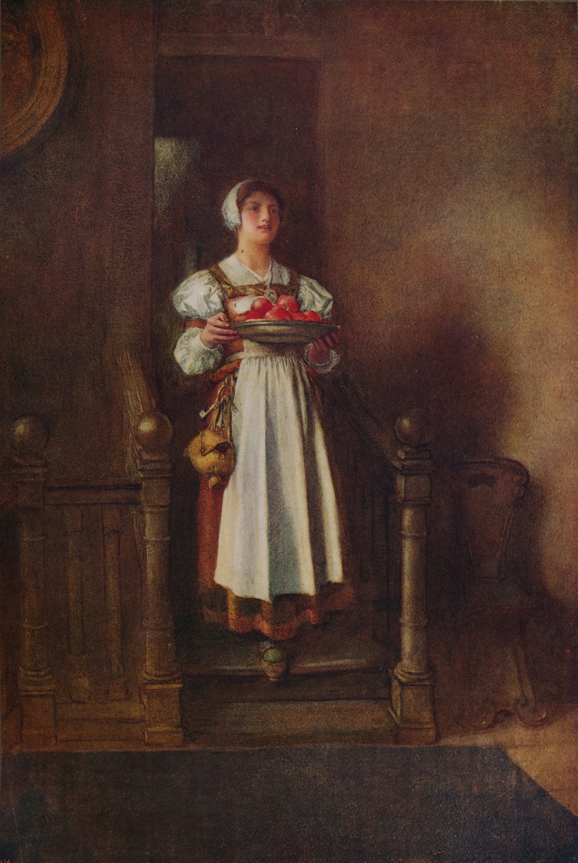 Una doncella del albergue, c1800 de William John Wainwright