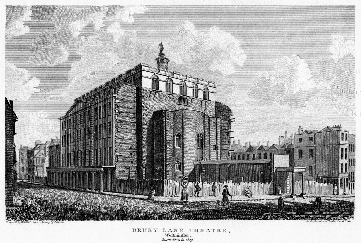 Teatro Drury Lane, Westminster, Londres, siglo XIX de William Johnstone White