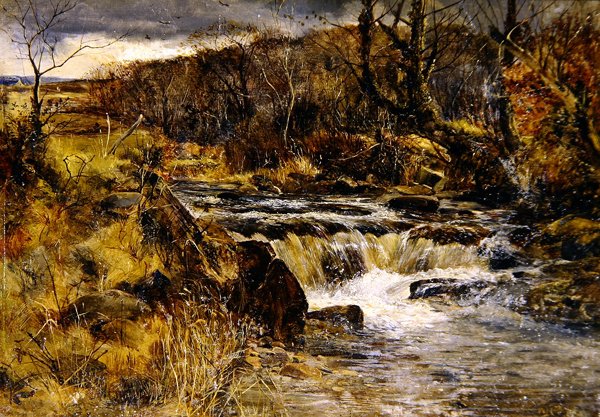 Arroyo de truchas en Gales de William Joseph J.C. Bond