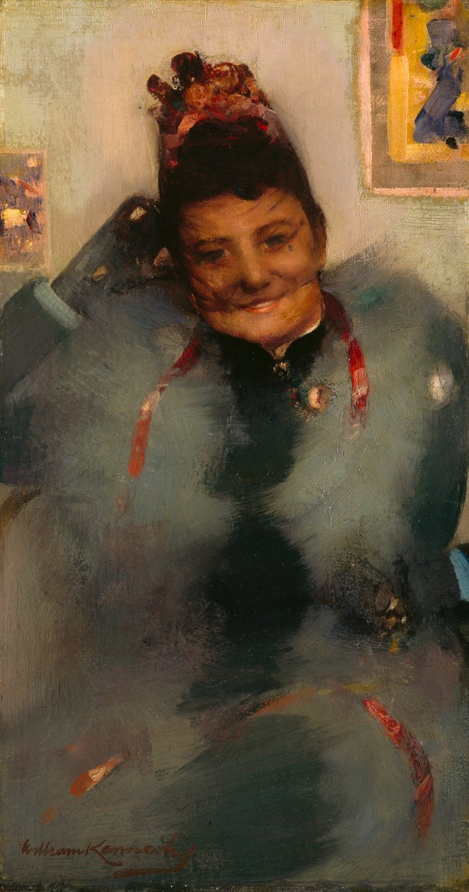 La boa de pieles (óleo sobre lienzo) de William Kennedy