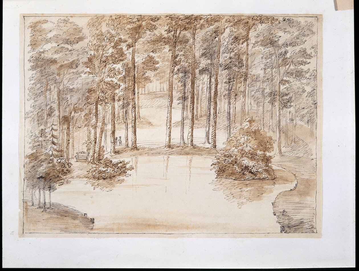 Chiswick, diseño para la creación de un jardín acuático en el bosque de William Kent