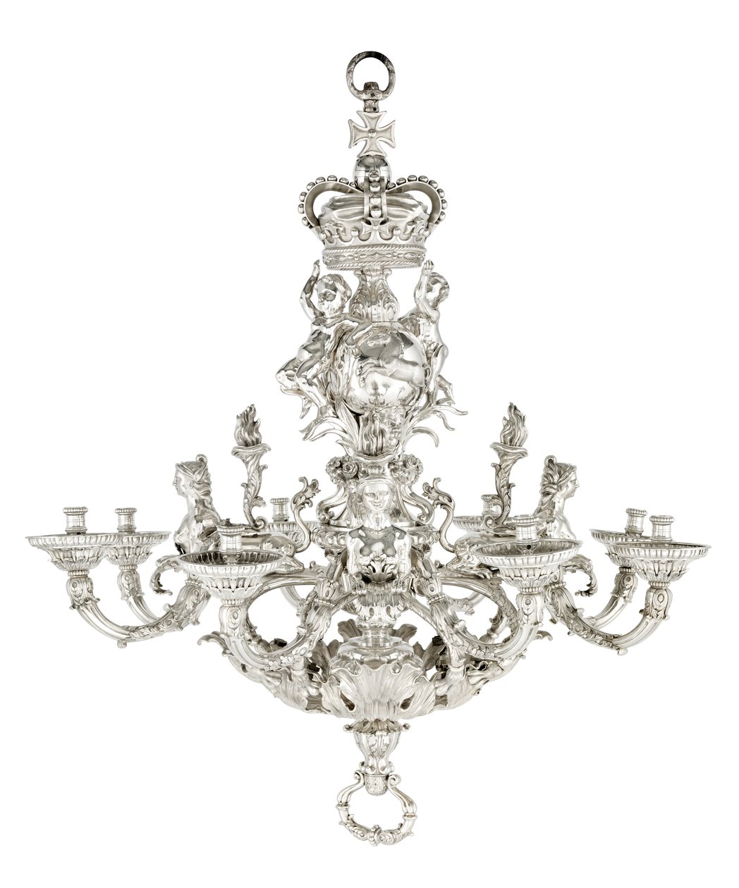 La lámpara de araña real de Givenchy Hanover, 1736 de William Kent