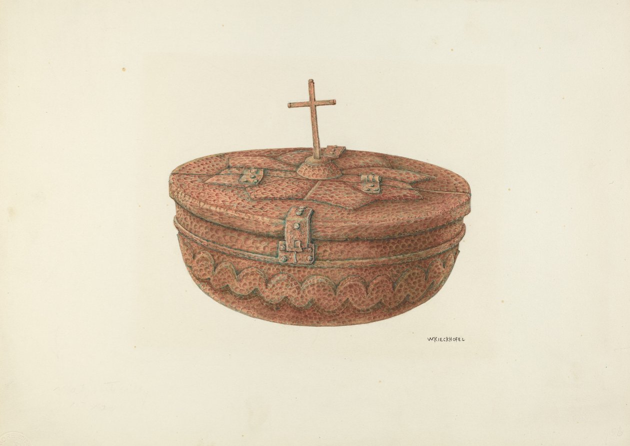 Pila bautismal, c. 1941 de William Kieckhofel