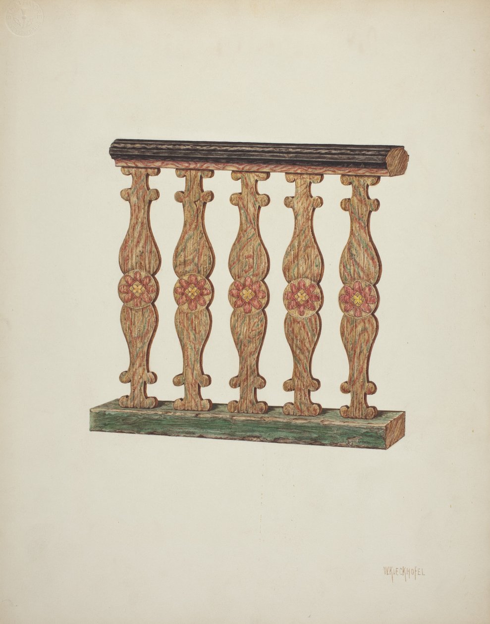 Barandilla del Coro, 1939 de William Kieckhofel