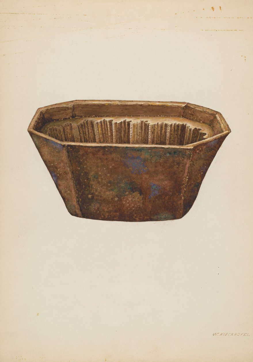 Molde de loza de William Kieckhofel