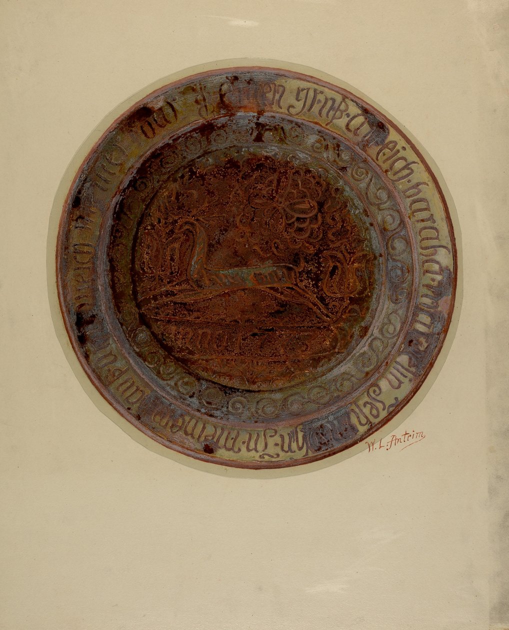 Plato alemán de Pensilvania de William L Antrim