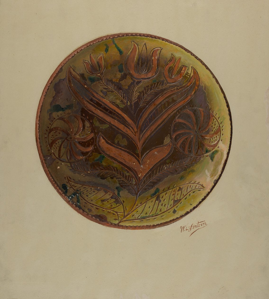 Plato alemán de Pensilvania, c. 1937 de William L Antrim