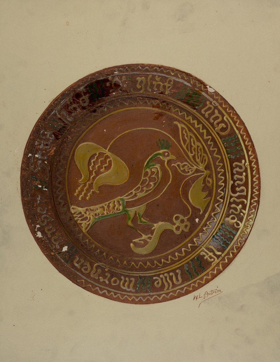 Plato alemán de Pensilvania, c. 1938 de William L Antrim