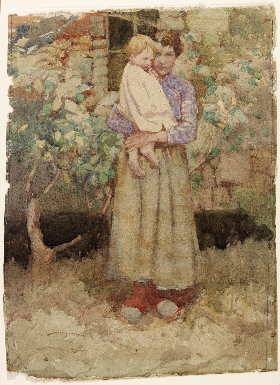 Mascota de la madre (lápiz y acuarela sobre papel) de William Lee Hankey