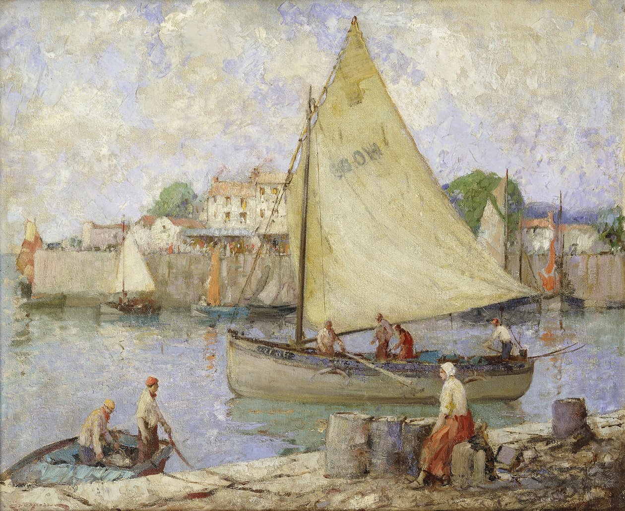 Hacia el caladero, Honfleur de William Lee Hankey