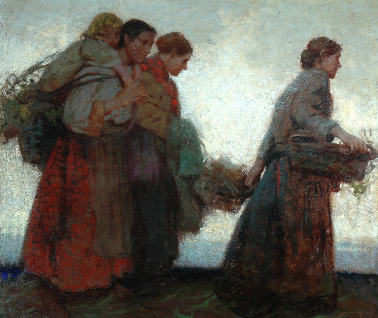 En los diques (óleo sobre lienzo) de William Lee Hankey