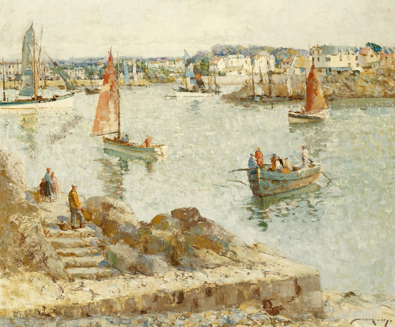 El transbordador, Concarneau de William Lee Hankey