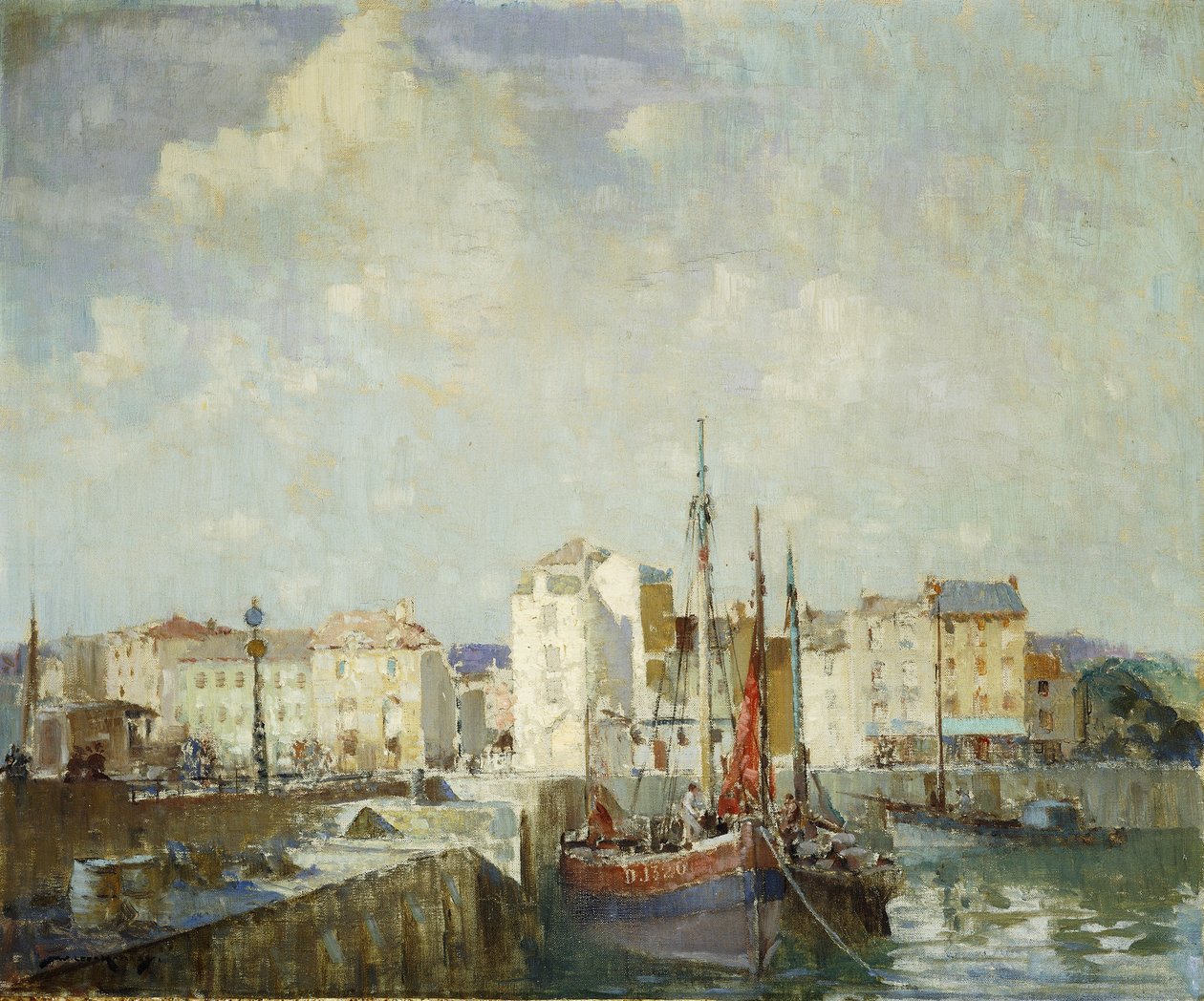 Puerto interior de Dieppe de William Lee Hankey