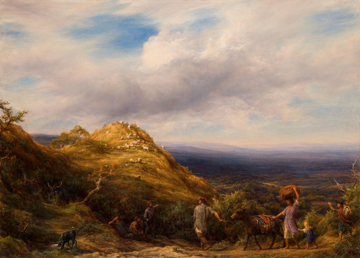 Un Valle Boscoso y Colina de William Linnell