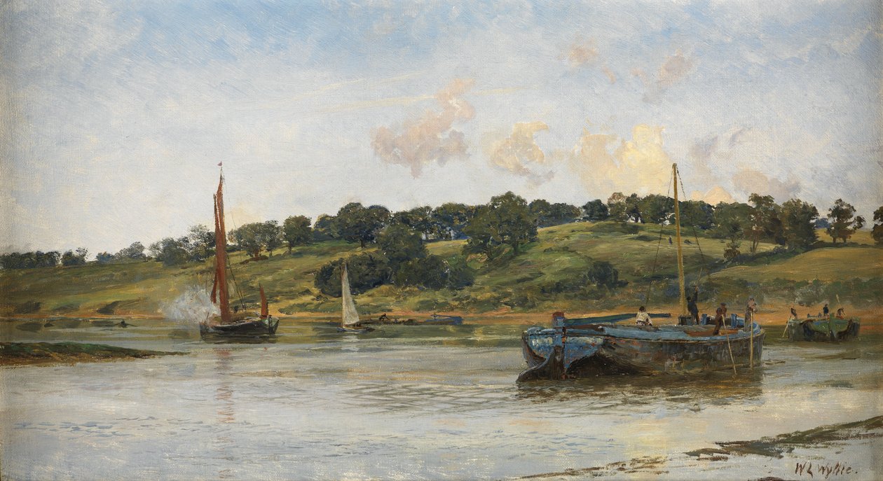 Barcazas en el Medway de William Lionel Wyllie