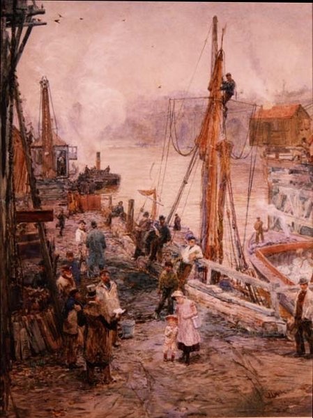 El Muelle de Gabriel de William Lionel Wyllie