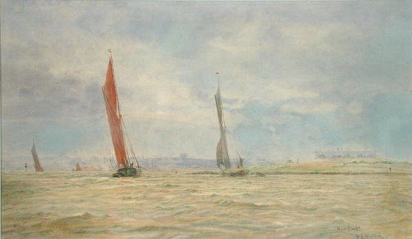 Fuerte Hoo, río Medway de William Lionel Wyllie