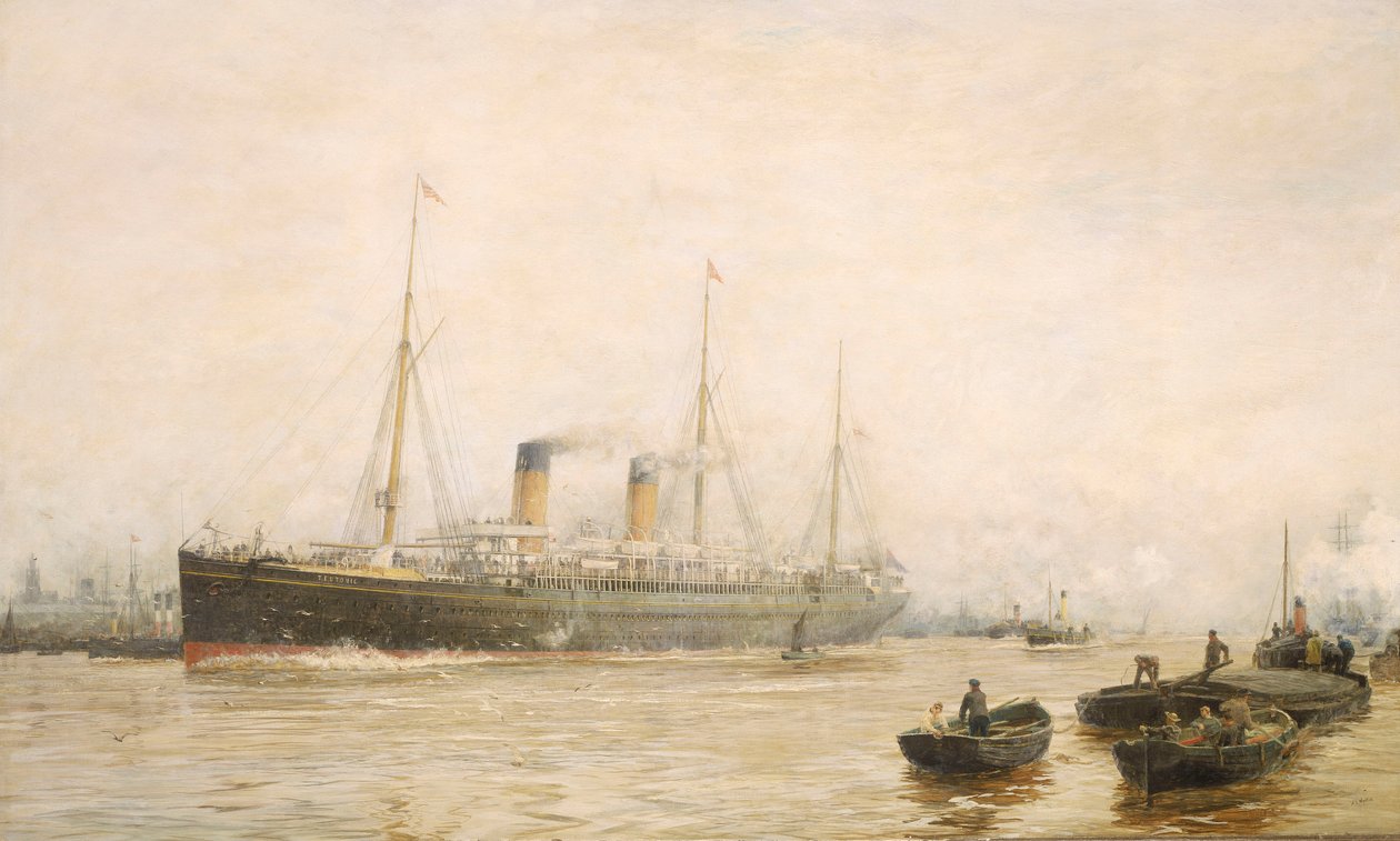 El "teutón" abandona Liverpool de William Lionel Wyllie