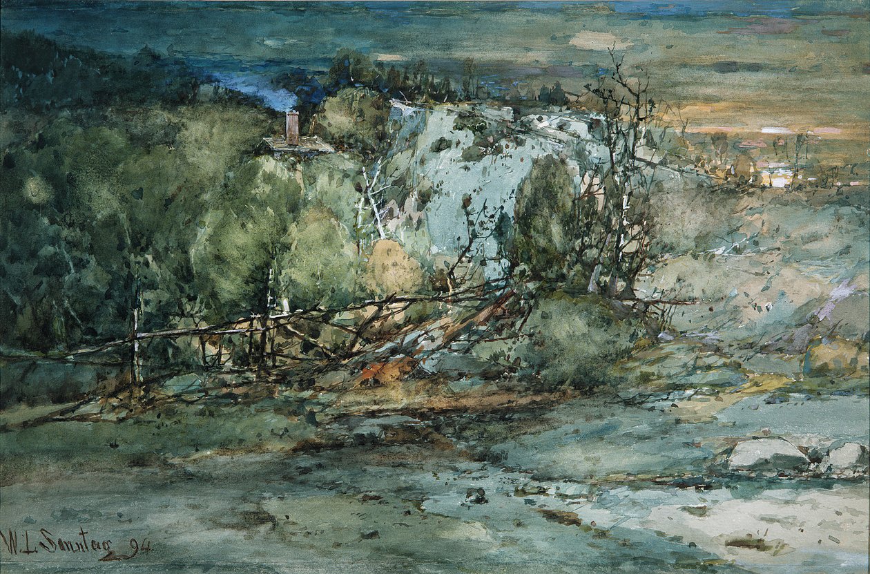 Cabaña fronteriza, 1894 de William Louis Sonntag