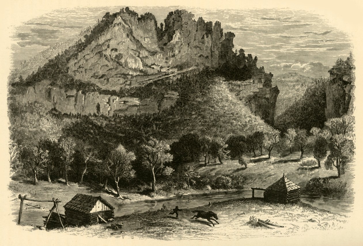 Los acantilados de Seneca, 1872 de William Ludwell Sheppard