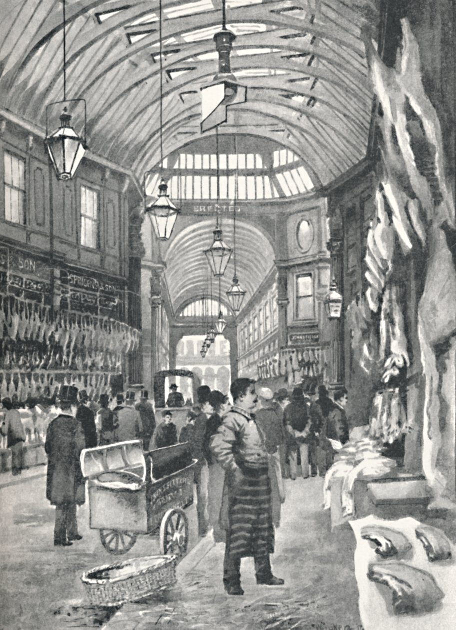 Mercado de Leadenhall de William Luker