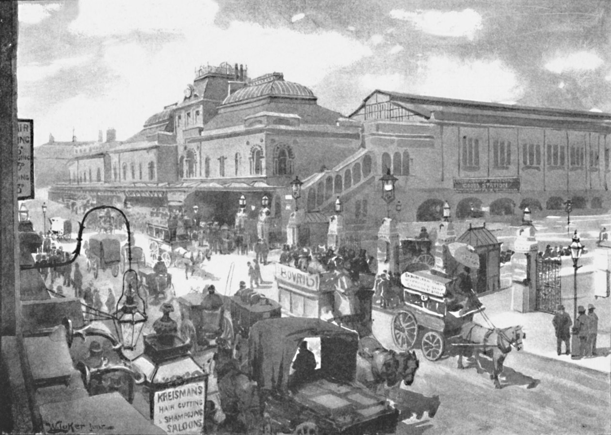Estación de Liverpool Street, 1891 de William Luker