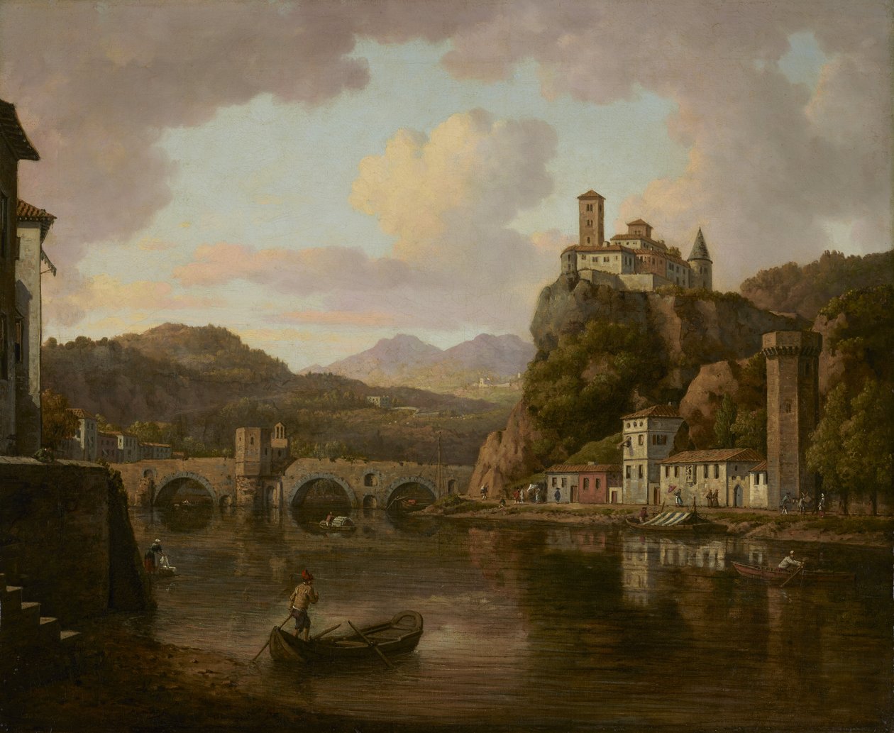 Castillo en el Ródano, Francia de William Marlow