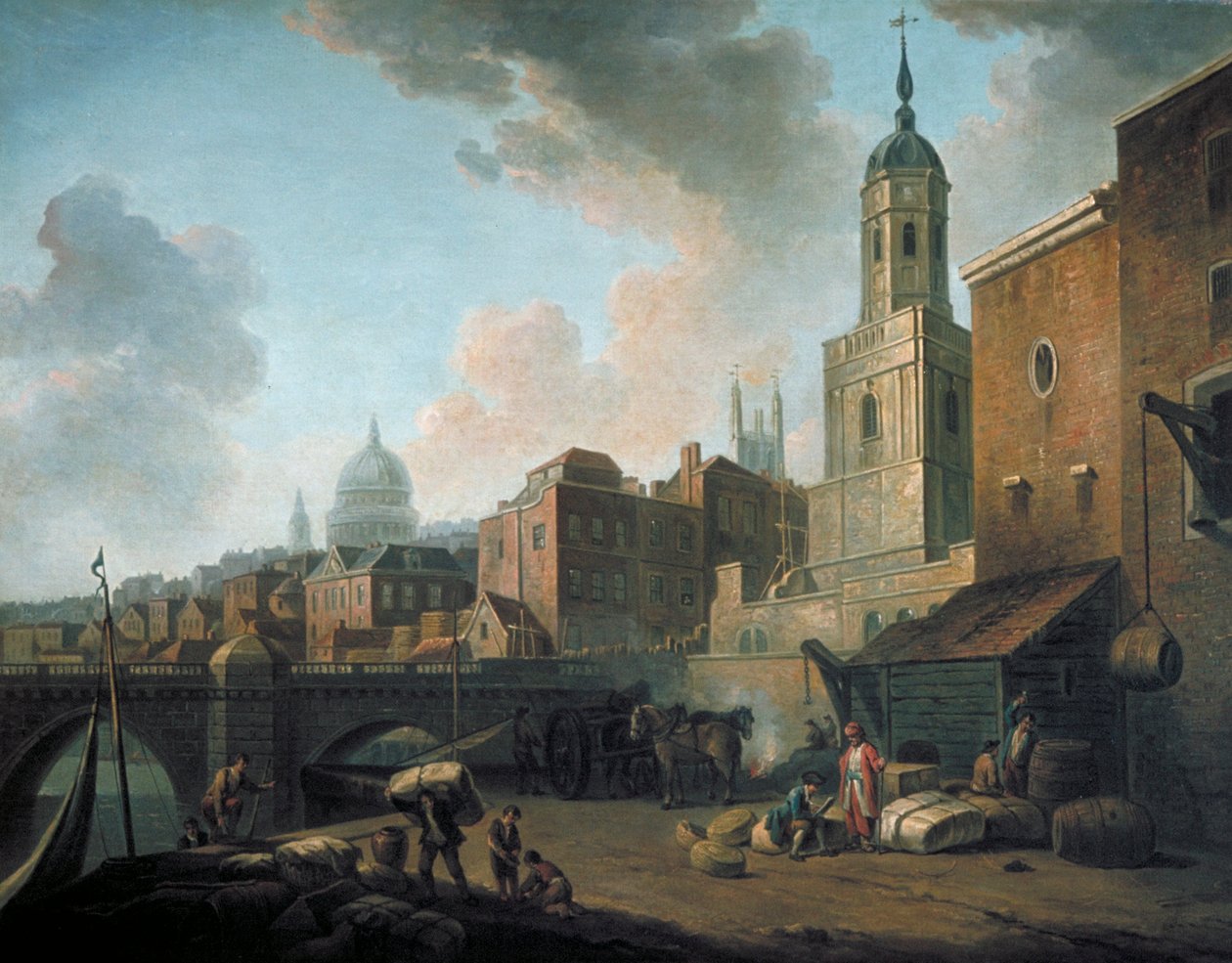 Muelle Fresco, cerca del Puente de Londres de William Marlow