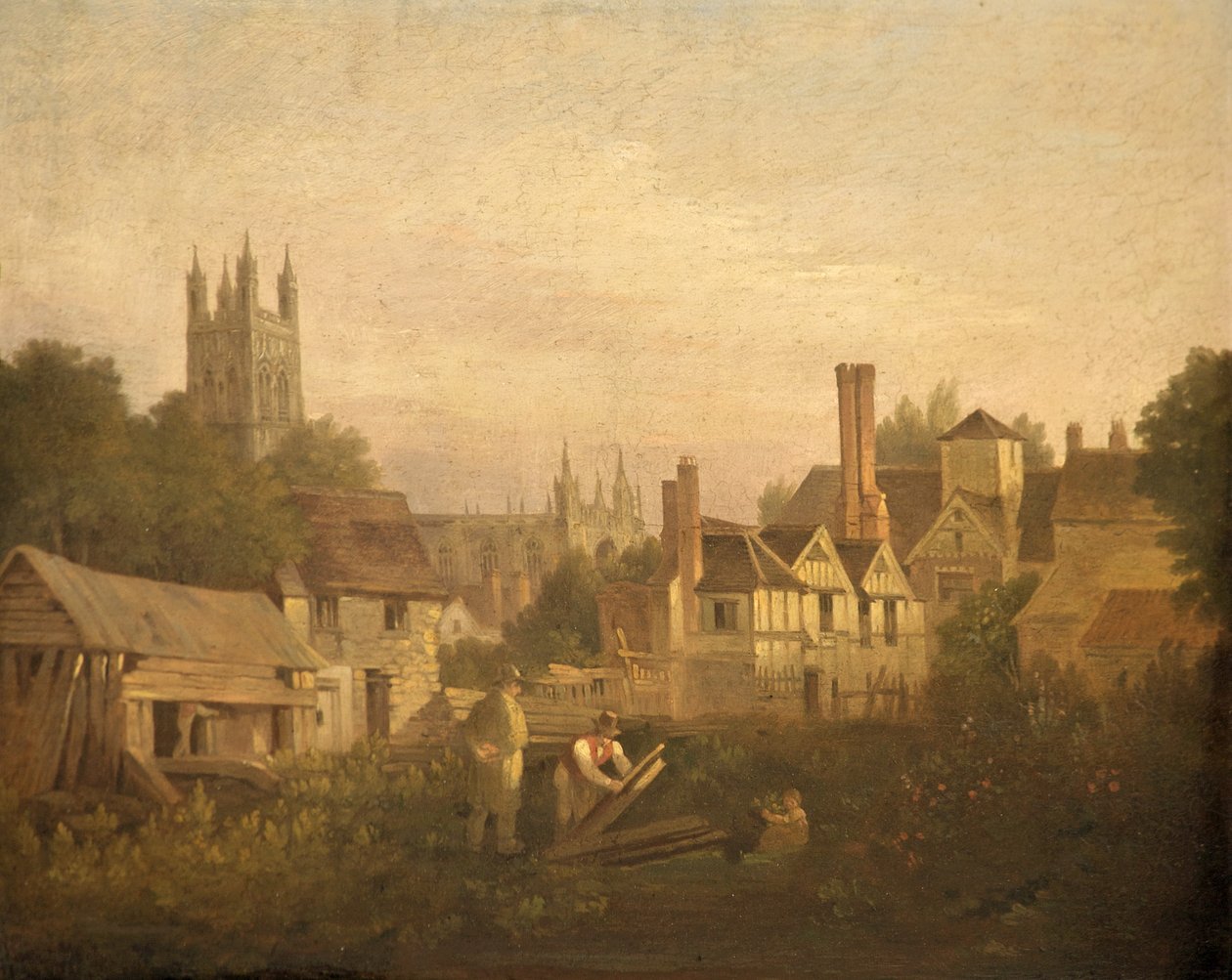 Gloucester desde el noroeste, c.1820 de William Marlow