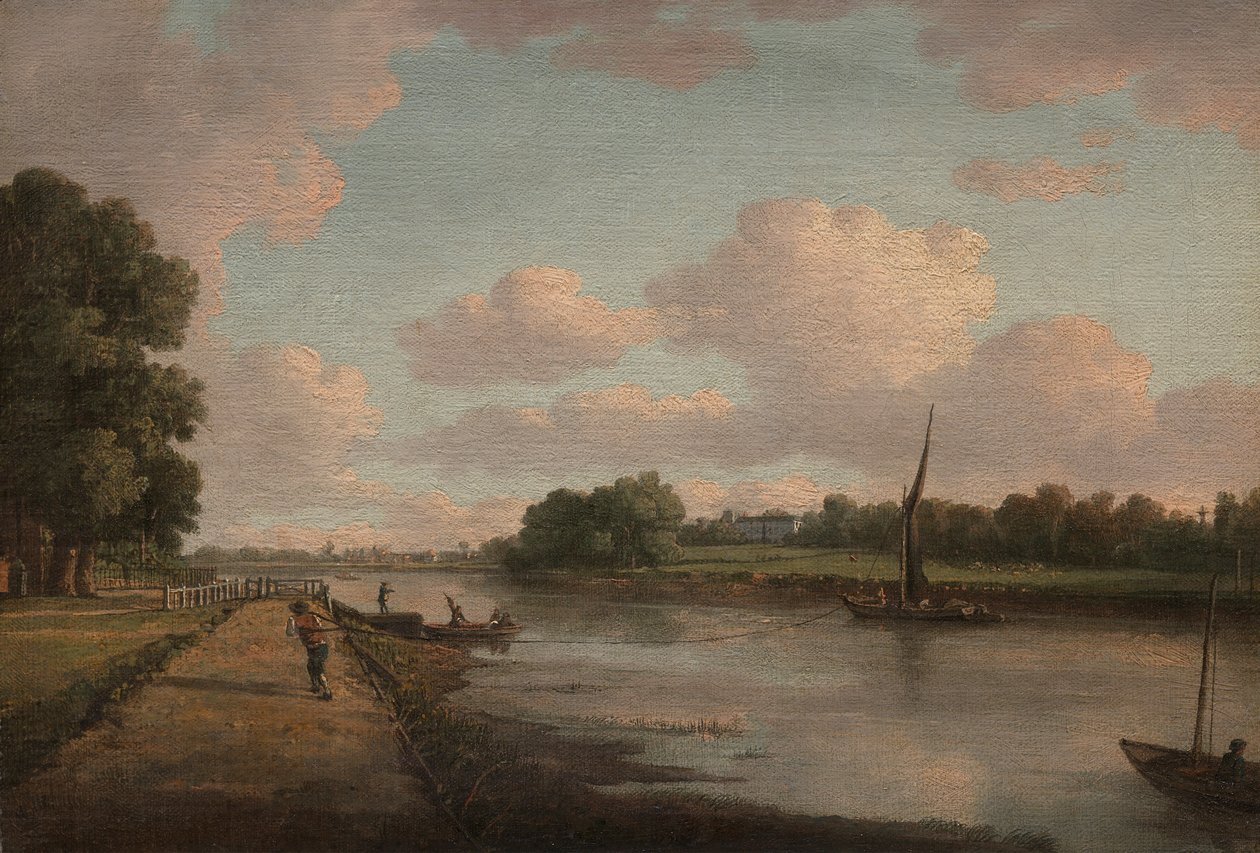 Vista del río Támesis en Richmond de William Marlow