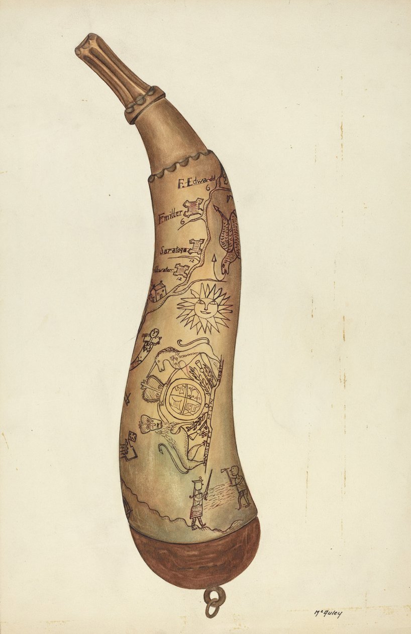 Cuerno de pólvora de William McAuley