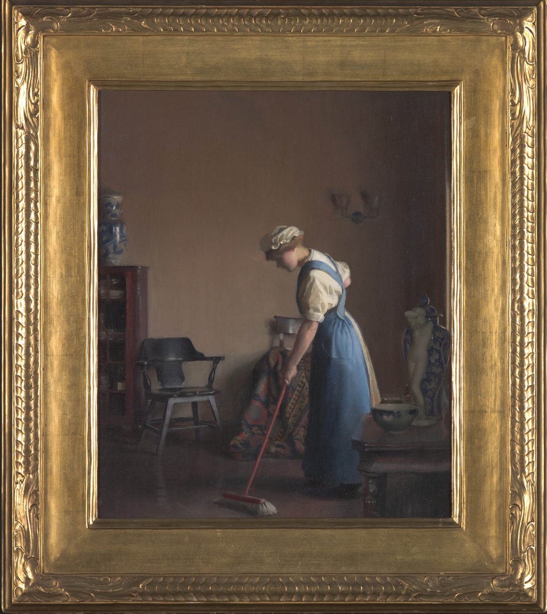 Niña barriendo, c.1912 de William McGregor Paxton
