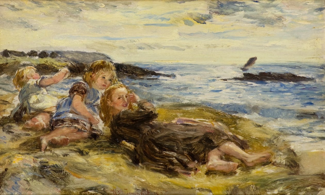 Niños en la Orilla del Mar, Machrihanish de William McTaggart