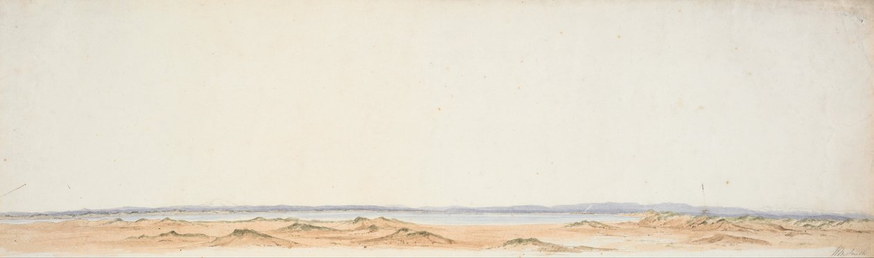 Boceto desde la Orilla Sur del Rangitiki de William Mein Smith