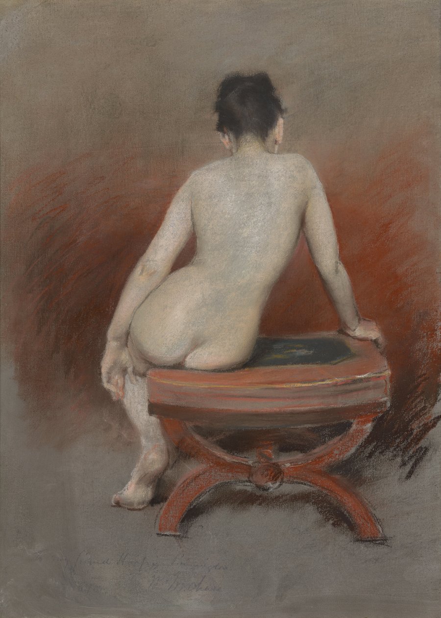 Espalda de un desnudo de William Merritt Chase