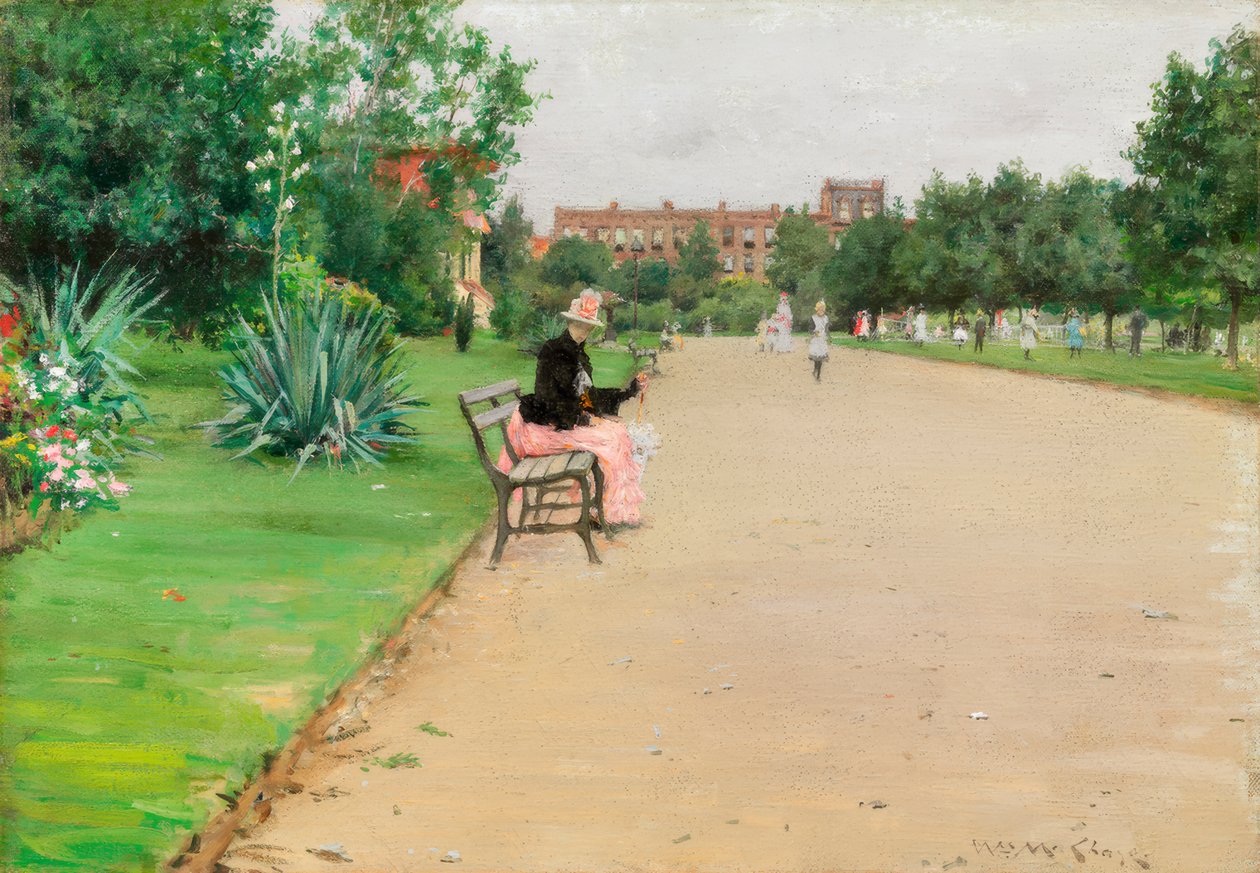 Un parque de la ciudad de William Merritt Chase