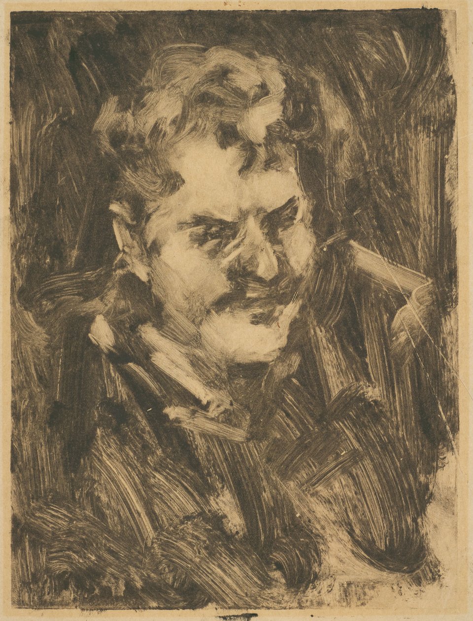 Retrato de un hombre (¿Frank Duveneck?) de William Merritt Chase