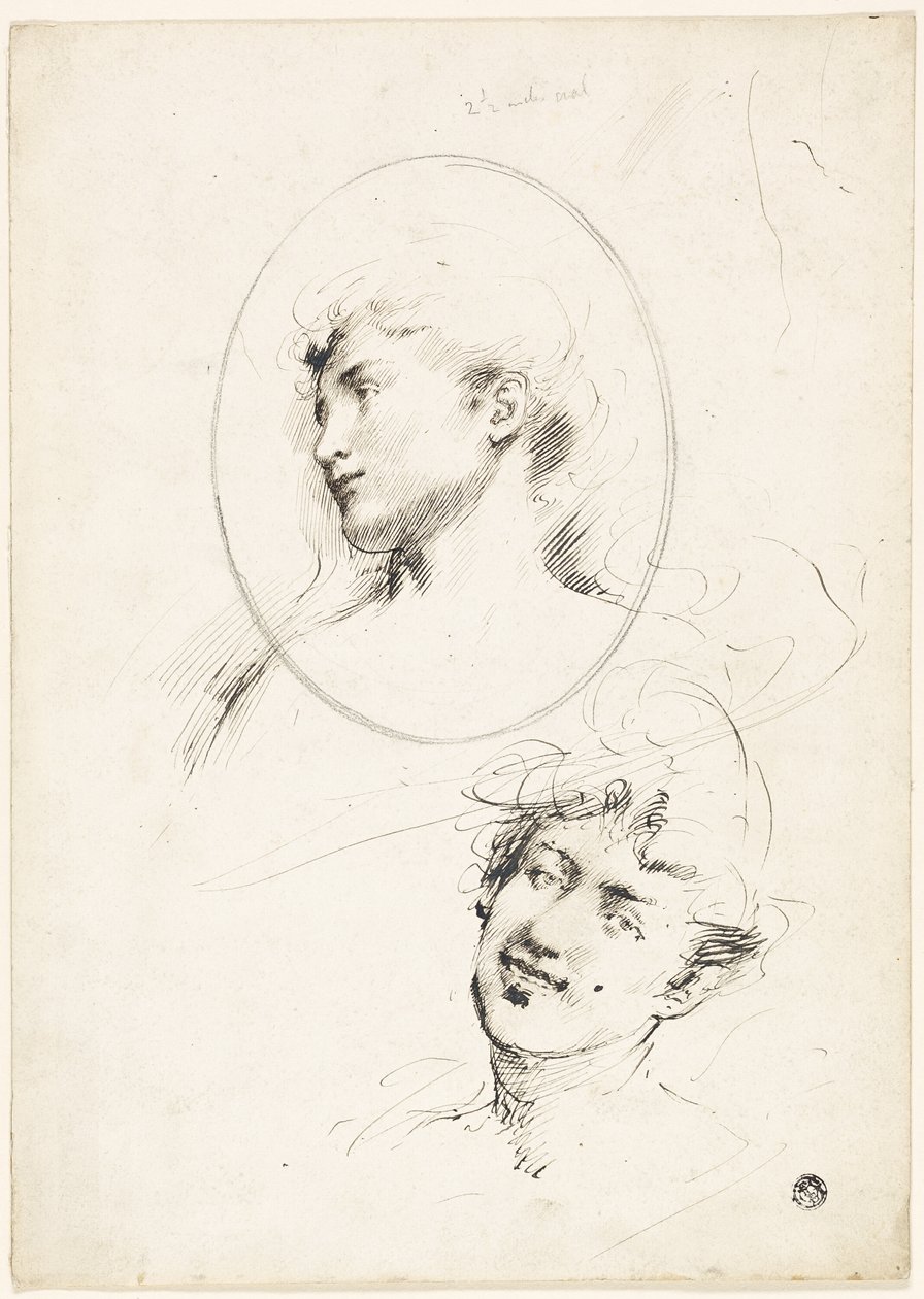 Dos cabezas femeninas de William Merritt Chase