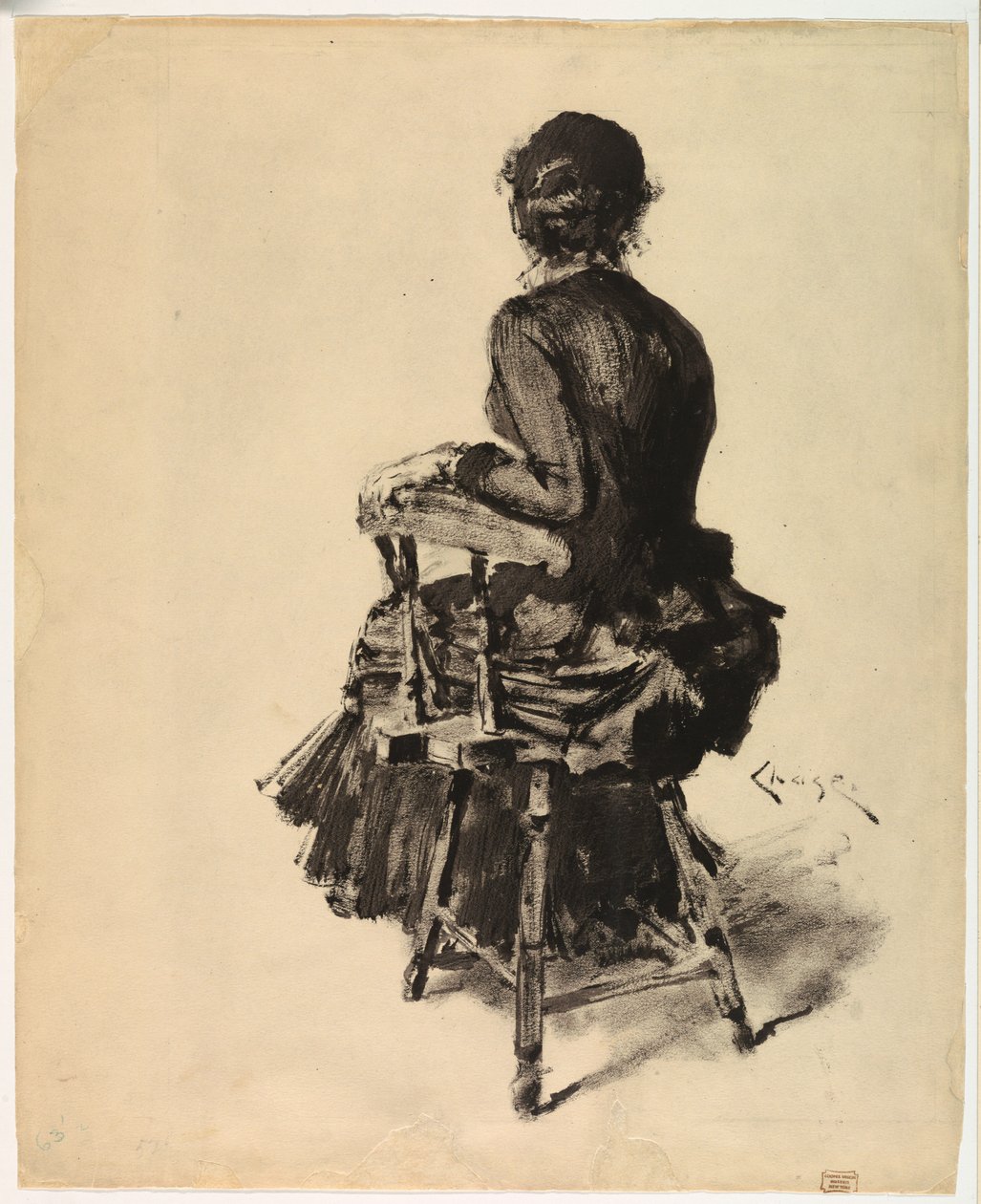 Mujer sentada de William Merritt Chase