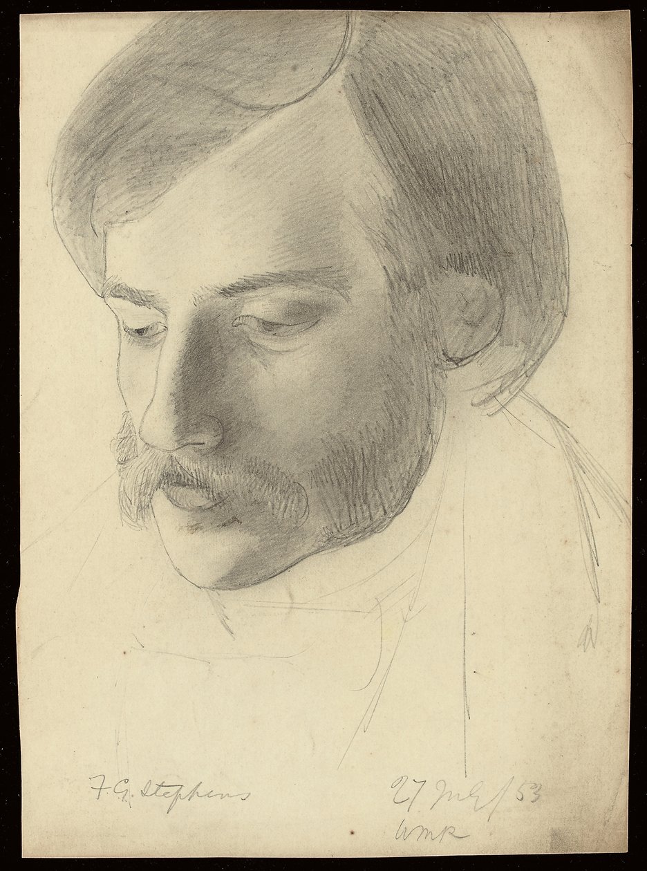 Retrato de Frederick George Stephens, 1853 de William Michael Rossetti