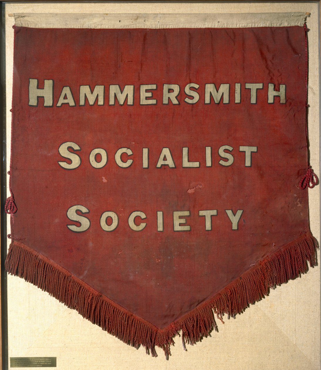 Estandarte de la Sociedad Socialista de Hammersmith (textil) de William Morris