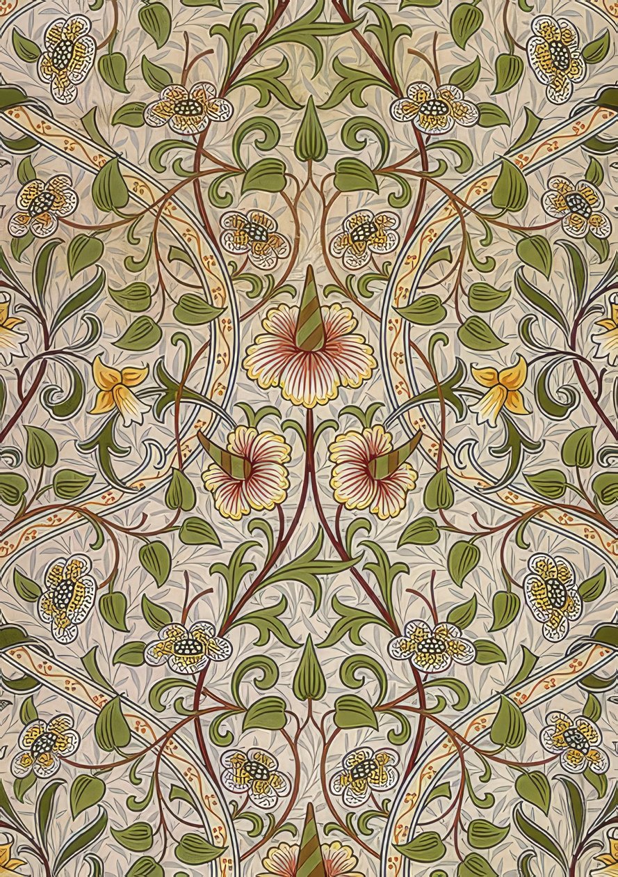 Tela decorativa, 1876-90 de William Morris