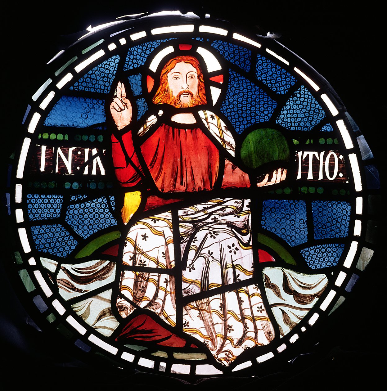 En el Principio, de la Ventana de la Creación (detalle) de William Morris