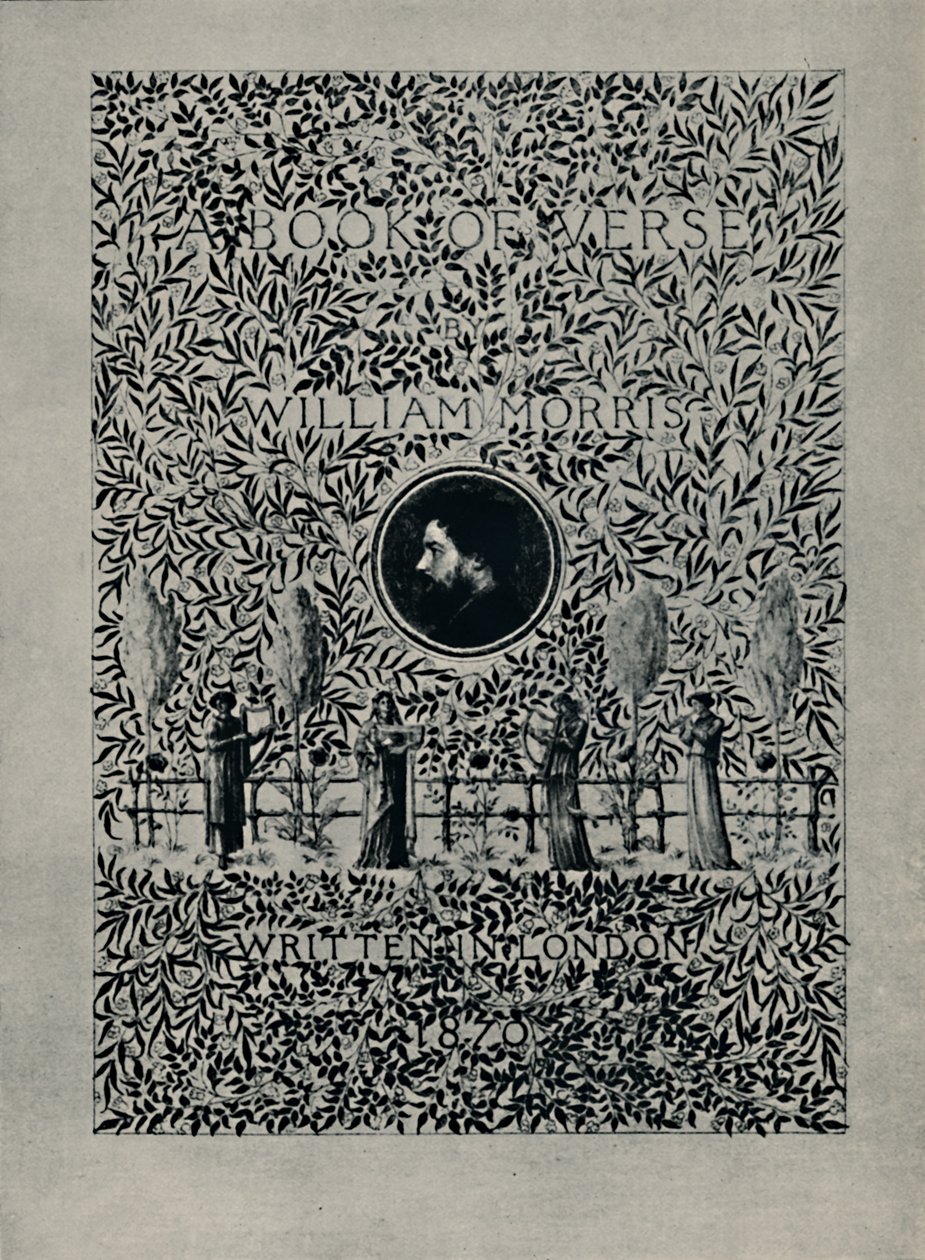 Portada de A Book of Verse, de William Morris, 1870 de William Morris